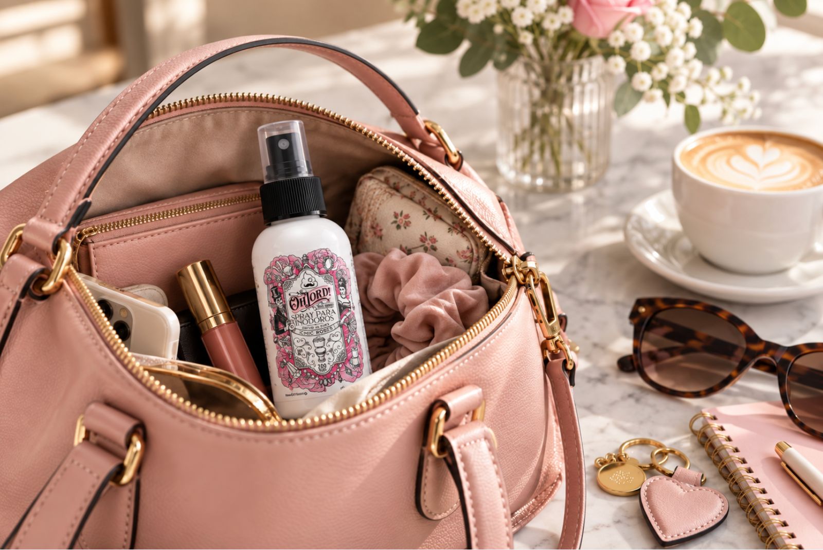 Producto Oh Lord! dentro de una cartera